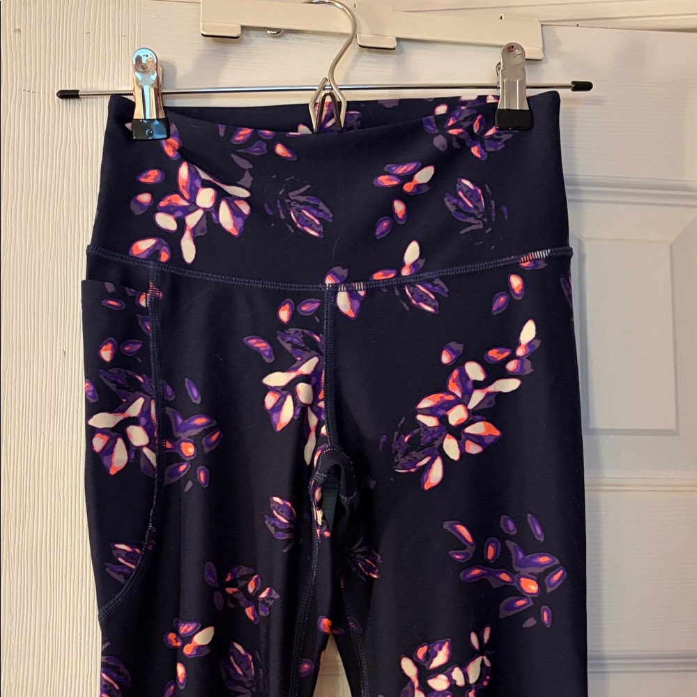Under Armour Purple Floral Leggings - Picture 2 of 5